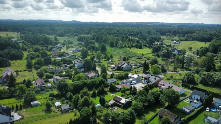 Aerial view of Kuźnica Masłońska