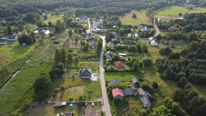 Aerial view of Kuźnica Masłońska