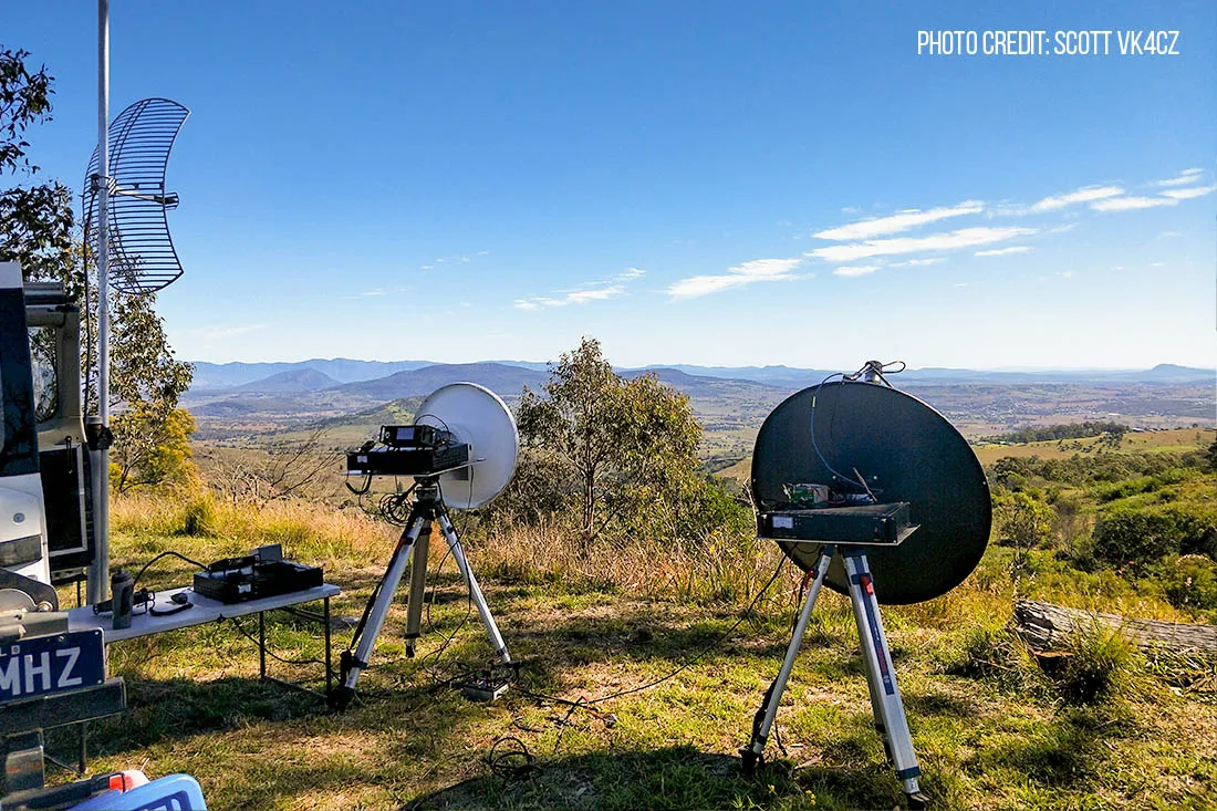 Record-breaking 24 GHz – 236 km between VK4IF/p and VK2SRC/p